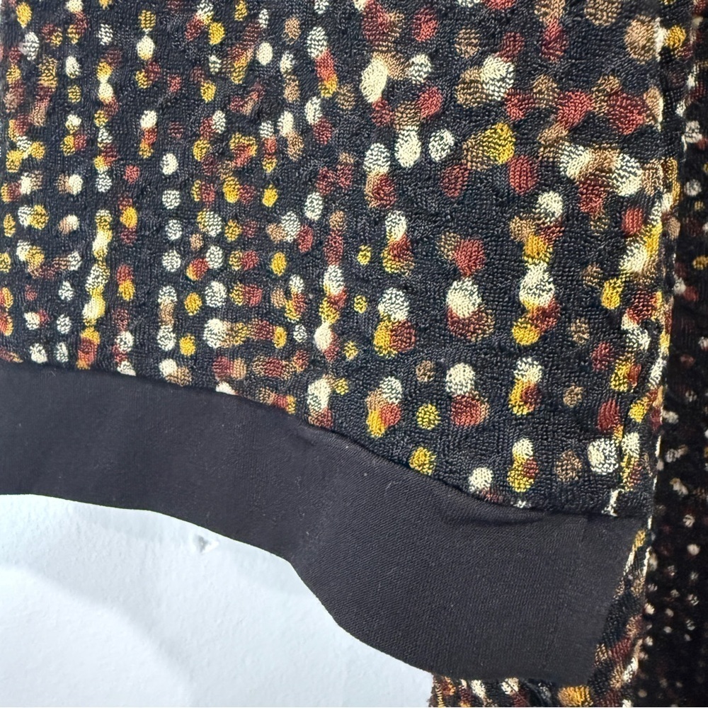 Allison Daley Tunic Blouse Earthtone Brown, Cream, Red Polka Dot 3/4 Sleeve - Picture 6 of 17